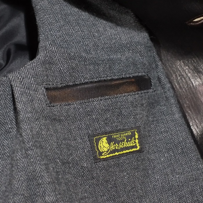 Y'2 LEATHER �磻�ġ��쥶����EC-76�ۡ�ECO HORSE 30��S CAR COAT��BLACK��ۢ㥨���ۡ����䥫�������� �쥶���ϡ��ե����� �ϳ� ������