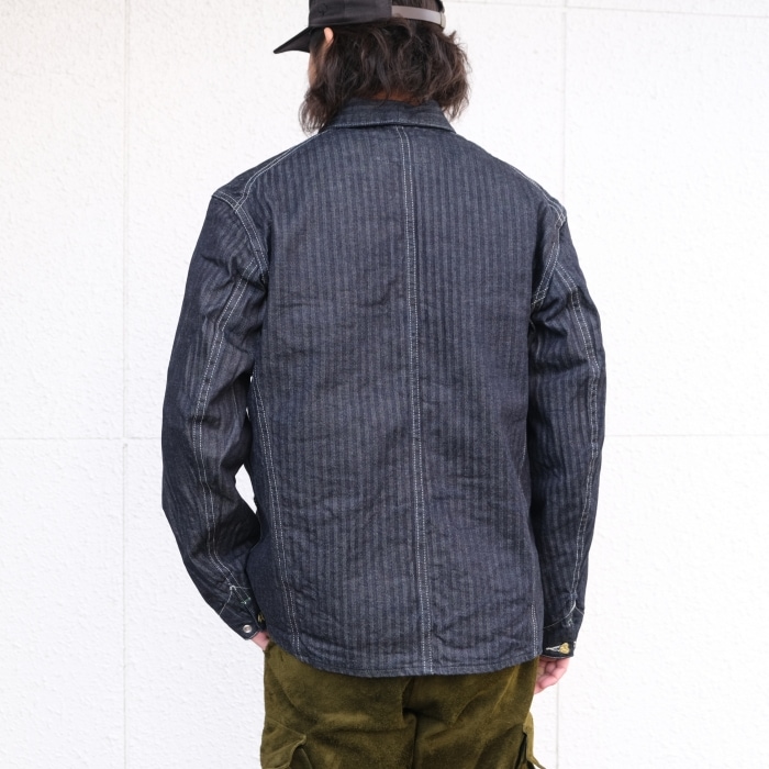 TCB jeans �ƥ��������ӡ������󥺡�Cathartt Chore Coat Denim Herringbone�ۥǥ˥�إ��ܡ��󥫥С������� ����åȥϡ��� ���åȥ�100% ������