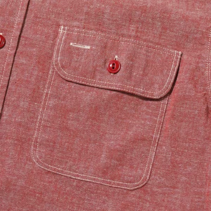 SUGAR CANE ���奬�������� ��SC29682�ۡ�RED CHAMBRAY WORK SHIRT (LONG SLEEVE)��Ĺµ�������� �����֥졼���� ���ܿ˴���˥������ ������ COTTON100%