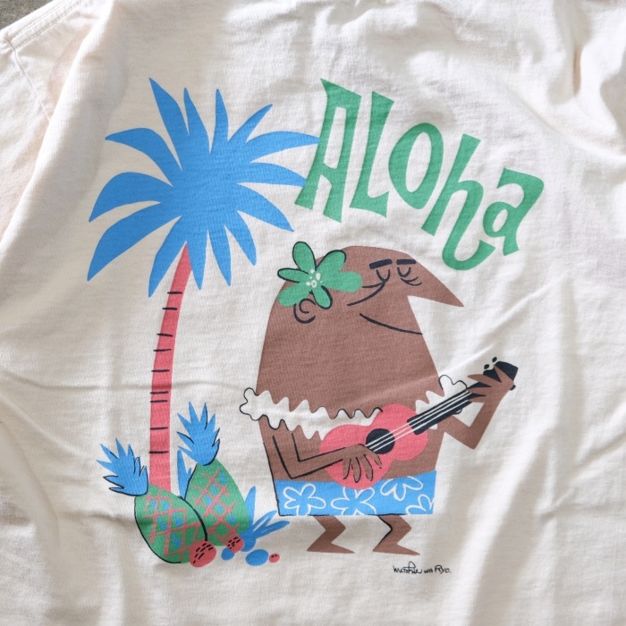SUNSURF 󥵡աSS79569ۡSUNSURF PRINT T-SHIRTS ALOHA by ʿ with MOOKIEۥϥ磻T  USAܥǥ COTTON100