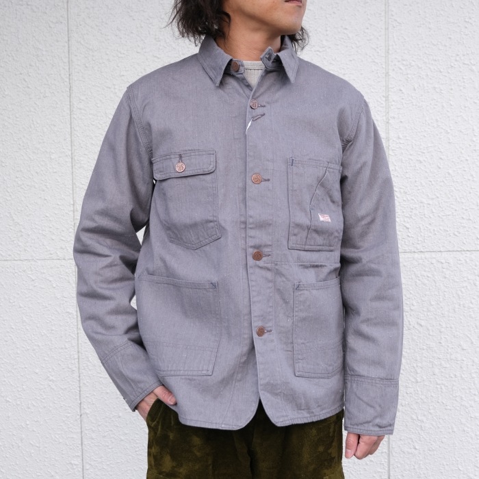 TCB jeans �ƥ��������ӡ������󥺡�Tabby's Jacket�ۢ�Grey Denim�䥿�ӡ������㥱�å� ���С������� ���祢������ ���졼�ǥ˥� COTTON 