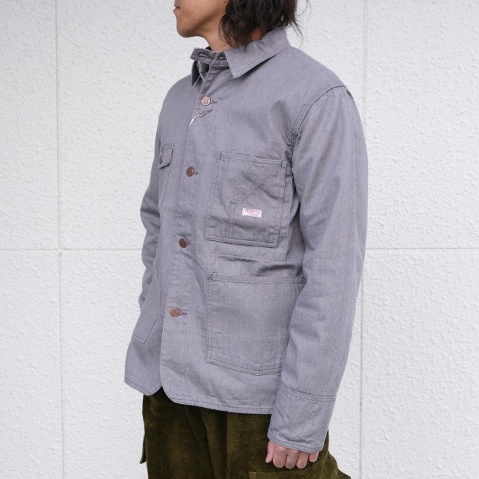 TCB jeans �ƥ��������ӡ������󥺡�Tabby's Jacket�ۢ�Grey Denim�䥿�ӡ������㥱�å� ���С������� ���祢������ ���졼�ǥ˥� COTTON 