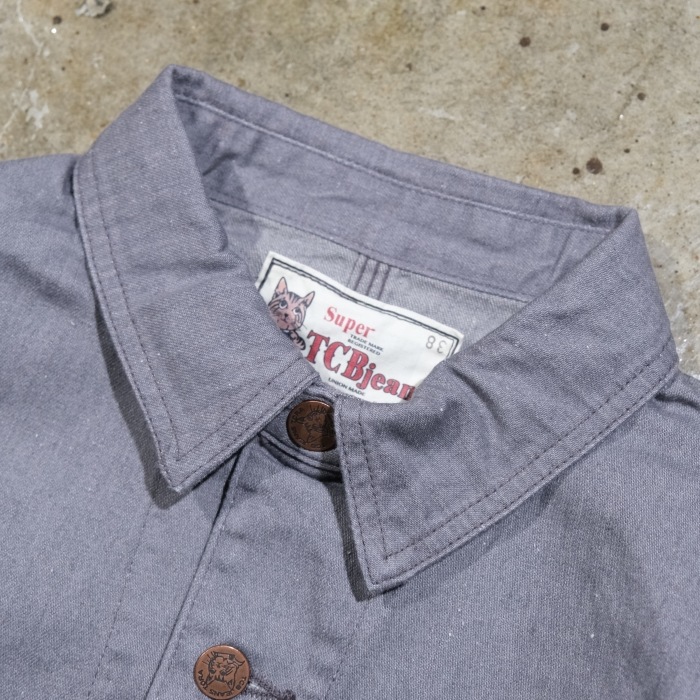 TCB jeans �ƥ��������ӡ������󥺡�Tabby's Jacket�ۢ�Grey Denim�䥿�ӡ������㥱�å� ���С������� ���祢������ ���졼�ǥ˥� COTTON 