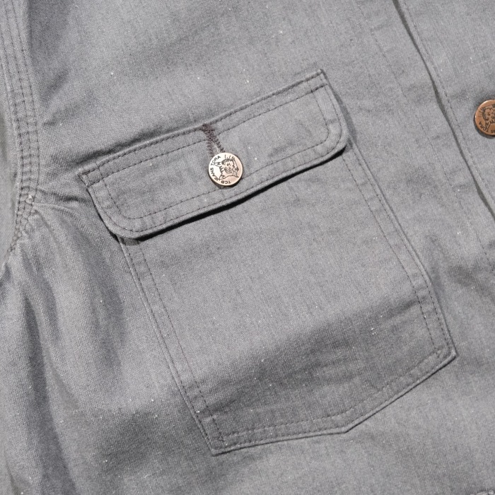 TCB jeans �ƥ��������ӡ������󥺡�Tabby's Jacket�ۢ�Grey Denim�䥿�ӡ������㥱�å� ���С������� ���祢������ ���졼�ǥ˥� COTTON 
