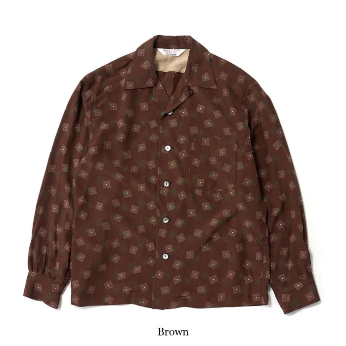 TROPHY CLOTHING �ȥ��ե������������󥰡�TR26SS-405�ۡ�Town Craft Rayon L/S Shirt�ۥ����󥯥�եȥ졼���L/S����� Ĺµ���ߥ���� Rayon100%