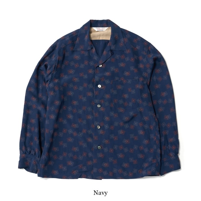 TROPHY CLOTHING �ȥ��ե������������󥰡�TR26SS-405�ۡ�Town Craft Rayon L/S Shirt�ۥ����󥯥�եȥ졼���L/S����� Ĺµ���ߥ���� Rayon100%
