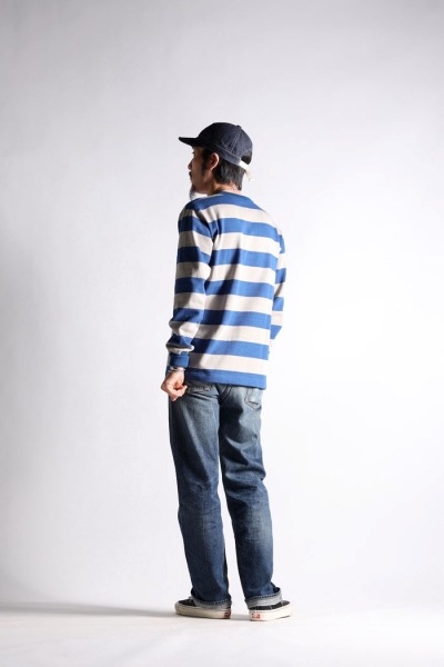 WESTRIDE ȥ饤ɡHEAVY BORDER LONG TEEۢNVY/GRY إܡĹµTEE WRꥸʥܥǥ  MADE IN JAPAN