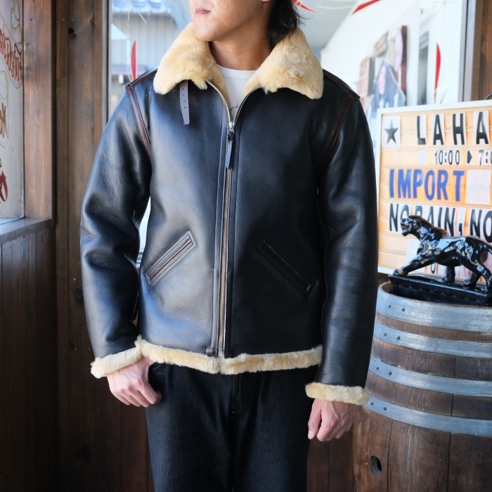 Y'2 LEATHER �磻�ġ��쥶����B-6�ۡ�COLOMER MOUTON Type B-6�ۥ����᡼��ࡼ�ȥ� B6 �ե饤�ȥ��㥱�å� �ӳ� �ϳ� ������