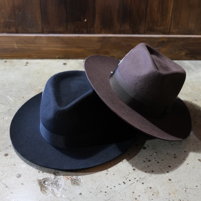 【Mr.FATMAN】BIRDSEYE　ウールハット J.J. WILLIAMS FEDORA By Mr.FATMAN J.Jウィリアムズ【BIRDSEYE WOOL