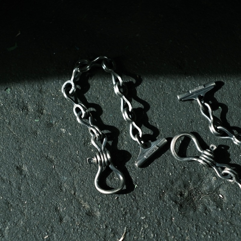 RAOING 󥰡Doublel Chain Braceletۥ֥֥쥹å ϥɥᥤ С SILVER925 