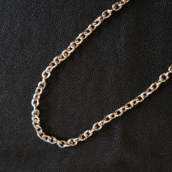 MOTOR NEW VINTAGE �⡼������CH-10�ۡ�BOLD ROUND CHAIN WHEE(K18 GOLD ACCENT) LARGE EAGLE HOOK�ۢ�50cm�����ݥ�������K18�᥿������ۥ����륤������եå�