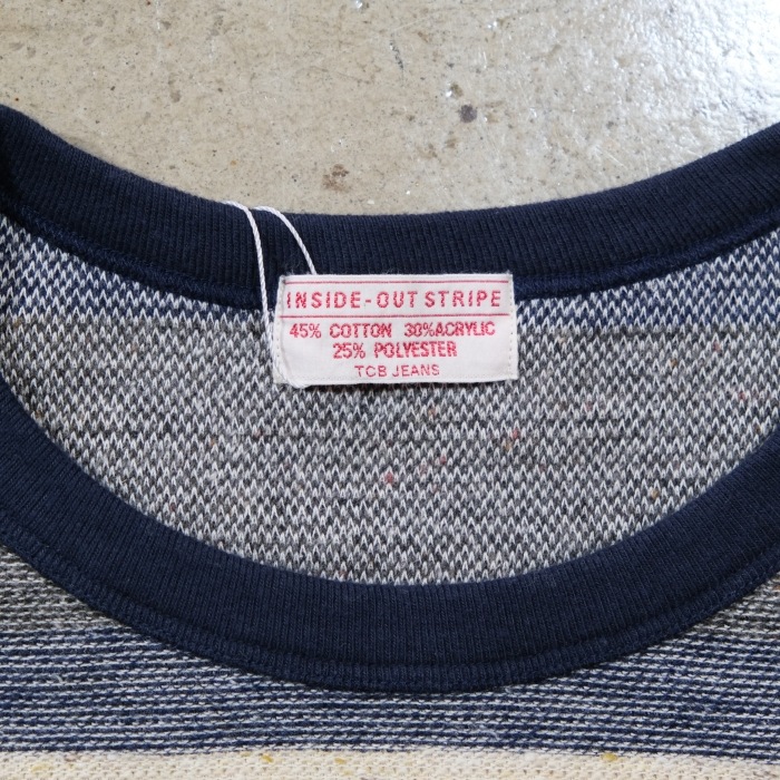TCB jeans �ƥ��������ӡ������󥺡�Inside-Out Stripe TEE�ۥ��󥵥��ɥ����ȥ��ȥ饤��T����� �ܡ�����Tee  ���åȥ󡦥�����롦�ݥꥨ���ƥ� ������