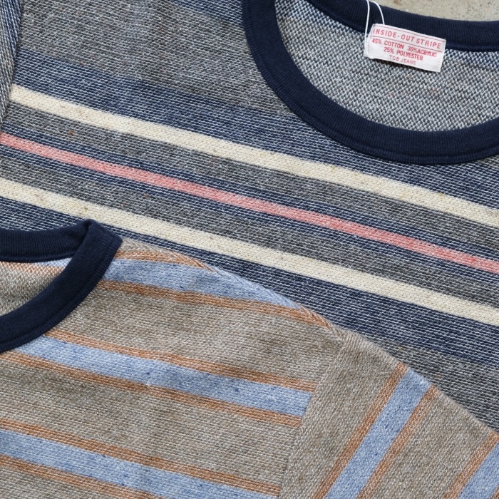 TCB jeans �ƥ��������ӡ������󥺡�Inside-Out Stripe TEE�ۥ��󥵥��ɥ����ȥ��ȥ饤��T����� �ܡ�����Tee  ���åȥ󡦥�����롦�ݥꥨ���ƥ� ������
