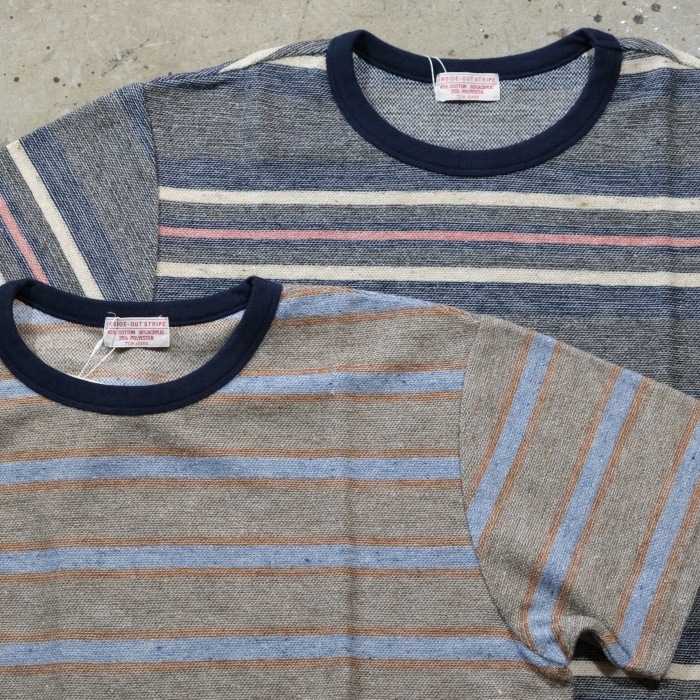 TCB jeans �ƥ��������ӡ������󥺡�Inside-Out Stripe TEE�ۥ��󥵥��ɥ����ȥ��ȥ饤��T����� �ܡ�����Tee  ���åȥ󡦥�����롦�ݥꥨ���ƥ� ������