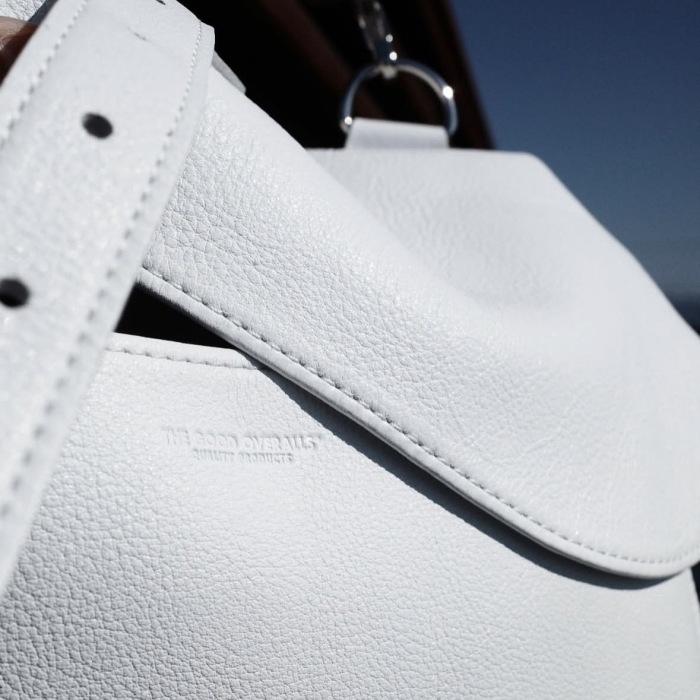 THE GOOD OVERALLS �����åɥ����С������륺��THE GOOD MUSSETTE LEATHER BAG�ۢ�White��ߥ奼�åȥХå� �쥶�� �ܥ̥�� ���� ���å����إ��å� ������
