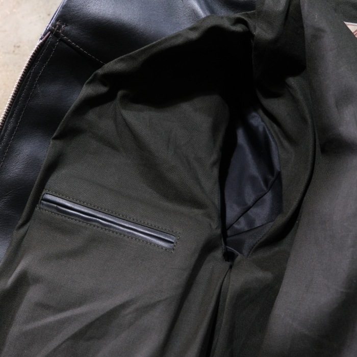 Y'2 LEATHER �磻�ġ��쥶����ITB-161�ۡ�IRON TANNED HORSE 60��S DENIMZIPJACKET��ZIP�����󥸥㥱�å� �ϳ�  ������1.3mm ������