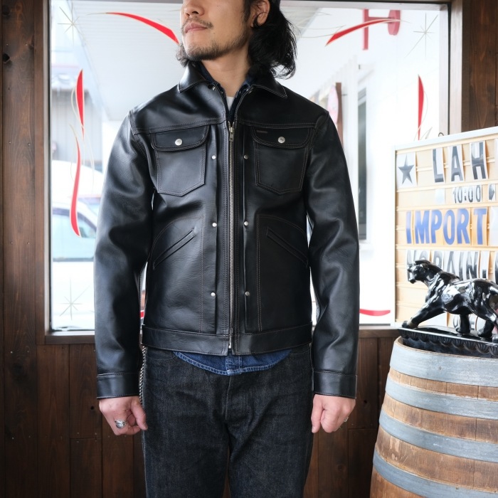 Y'2 LEATHER �磻�ġ��쥶����ITB-161�ۡ�IRON TANNED HORSE 60��S DENIMZIPJACKET��ZIP�����󥸥㥱�å� �ϳ�  ������1.3mm ������