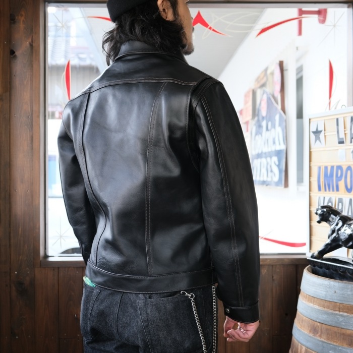 Y'2 LEATHER �磻�ġ��쥶����ITB-161�ۡ�IRON TANNED HORSE 60��S DENIMZIPJACKET��ZIP�����󥸥㥱�å� �ϳ�  ������1.3mm ������