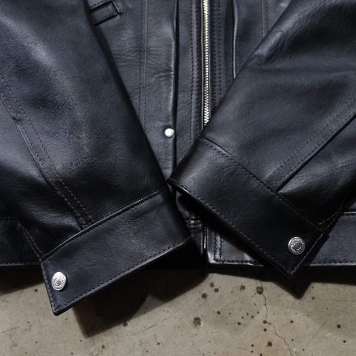 Y'2 LEATHER �磻�ġ��쥶����ITB-161�ۡ�IRON TANNED HORSE 60��S DENIMZIPJACKET��ZIP�����󥸥㥱�å� �ϳ�  ������1.3mm ������