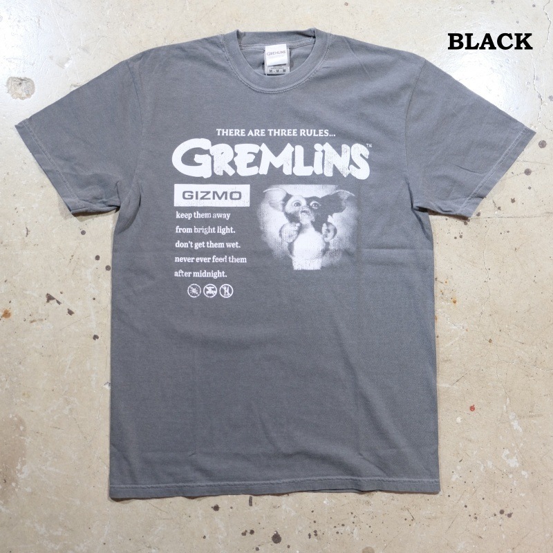 GREMLINS ��26BW-08�ۡ�GREMLINS  S/S TEE�ۥ������T����� �ץ���T����� ��󥦥��å��� ���åȥ�100%