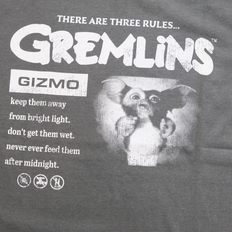 GREMLINS ��26BW-08�ۡ�GREMLINS  S/S TEE�ۥ������T����� �ץ���T����� ��󥦥��å��� ���åȥ�100%
