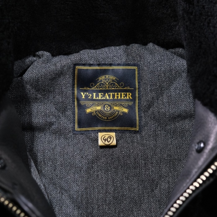 Y'2 LEATHER �磻�ġ��쥶����Y2-10-SP�ۡ�DEER SKIN GRIZZLY JACKET ��25 A/W Limited Edition��ۥǥ��������󥰥ꥺ�꡼���㥱�å� ������� ���� ����100��