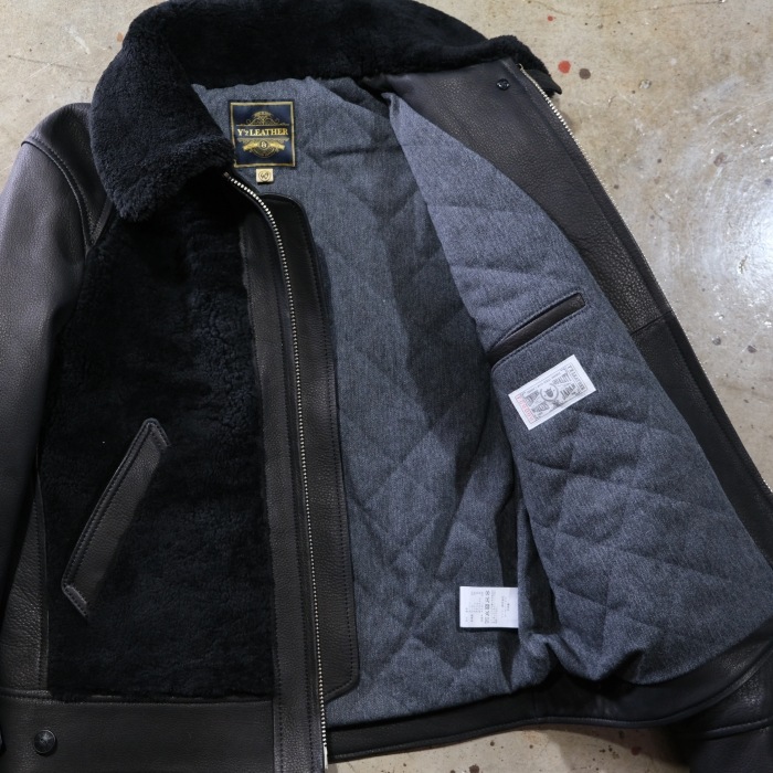 Y'2 LEATHER �磻�ġ��쥶����Y2-10-SP�ۡ�DEER SKIN GRIZZLY JACKET ��25 A/W Limited Edition��ۥǥ��������󥰥ꥺ�꡼���㥱�å� ������� ���� ����100��