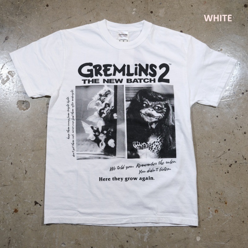 GREMLINS ��26BW-07�ۡ�GREMLINS  S/S TEE�ۥ������T����� �ץ���T����� ��󥦥��å��� ���åȥ�100%