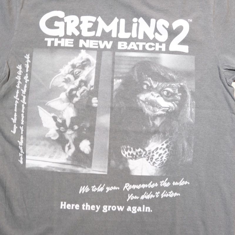 GREMLINS ��26BW-07�ۡ�GREMLINS  S/S TEE�ۥ������T����� �ץ���T����� ��󥦥��å��� ���åȥ�100%