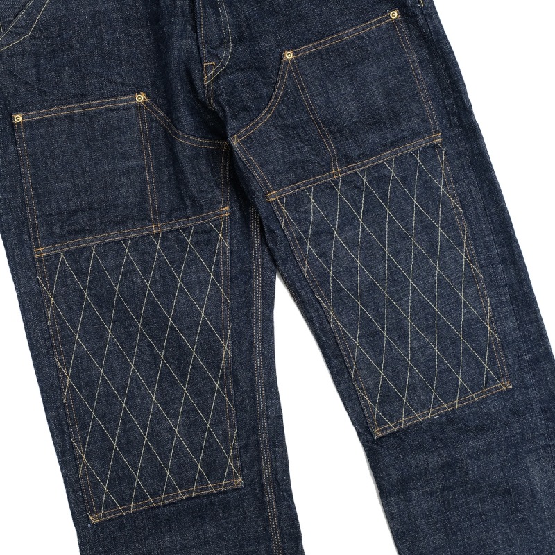 TROPHY CLOTHING �ȥ��ե������������󥰡�1606�ۡ�W Knee Standard Dirt Denim��W�ˡ�����������ɥ����ȥǥ˥� �ǥ˥�ѥ�� ������