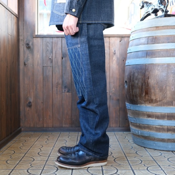 TROPHY CLOTHING �ȥ��ե������������󥰡�1606�ۡ�W Knee Standard Dirt Denim��W�ˡ�����������ɥ����ȥǥ˥� �ǥ˥�ѥ�� ������