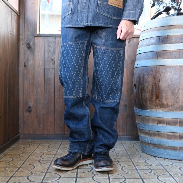 TROPHY CLOTHING �ȥ��ե������������󥰡�1606�ۡ�W Knee Standard Dirt Denim��W�ˡ�����������ɥ����ȥǥ˥� �ǥ˥�ѥ�� ������