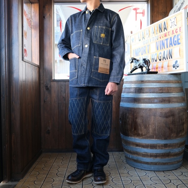 TROPHY CLOTHING �ȥ��ե������������󥰡�1606�ۡ�W Knee Standard Dirt Denim��W�ˡ�����������ɥ����ȥǥ˥� �ǥ˥�ѥ�� ������