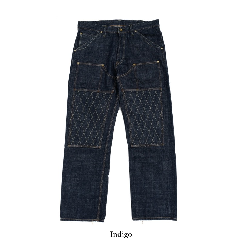 TROPHY CLOTHING �ȥ��ե������������󥰡�1606�ۡ�W Knee Standard Dirt Denim��W�ˡ�����������ɥ����ȥǥ˥� �ǥ˥�ѥ�� ������