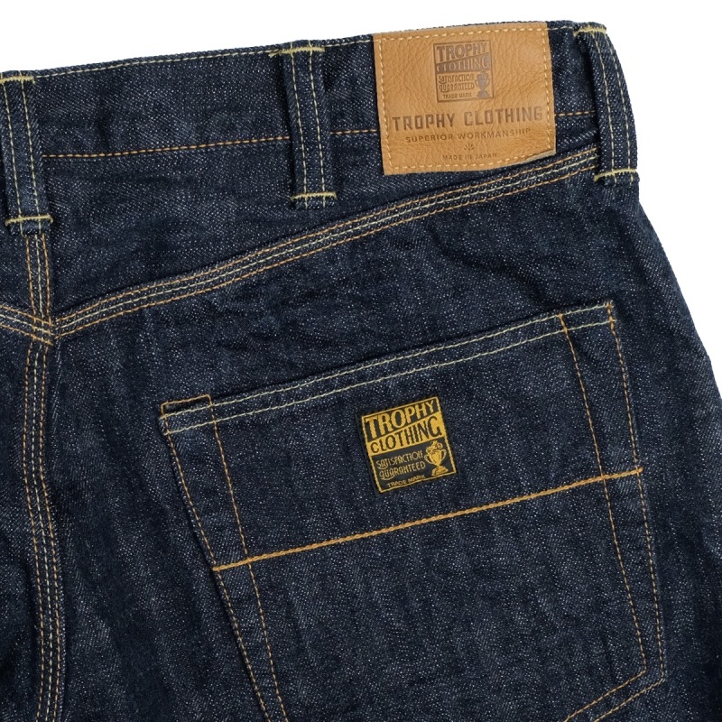 TROPHY CLOTHING �ȥ��ե������������󥰡�1606�ۡ�W Knee Standard Dirt Denim��W�ˡ�����������ɥ����ȥǥ˥� �ǥ˥�ѥ�� ������