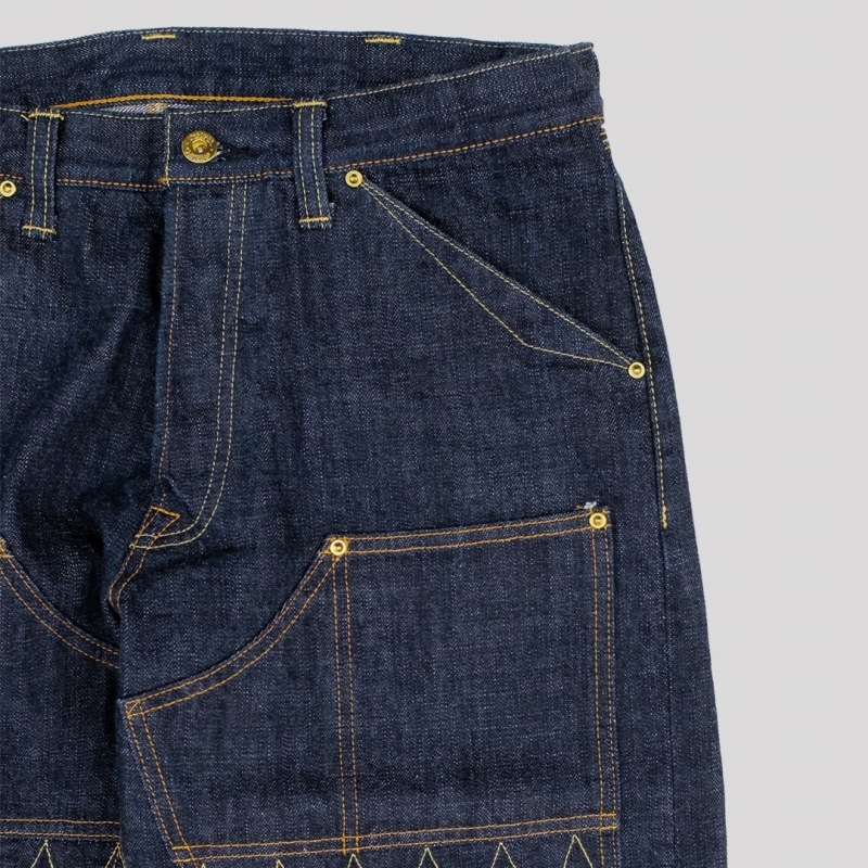 TROPHY CLOTHING �ȥ��ե������������󥰡�1606�ۡ�W Knee Standard Dirt Denim��W�ˡ�����������ɥ����ȥǥ˥� �ǥ˥�ѥ�� ������