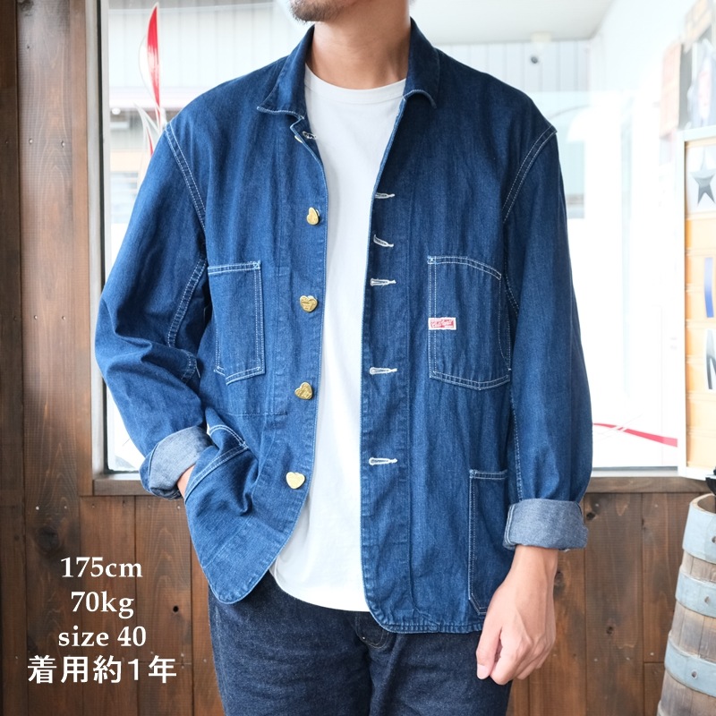 TCB jeans(�ƥ��������ӡ�������)<BR>��Cathartt Chore Coat 10OZ�ۥ���10oz�ǥ˥� ���С������� ���åȥ�100% ������ MADE IN JAPAN