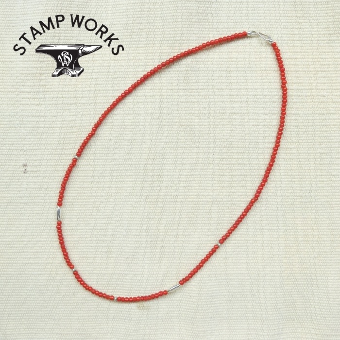 STAMP WORKS ץBeads Necklessۢ50cmӡͥå쥹 SILVER ƥӡ ۥ磻ȥϡ 20 ϥɥᥤ