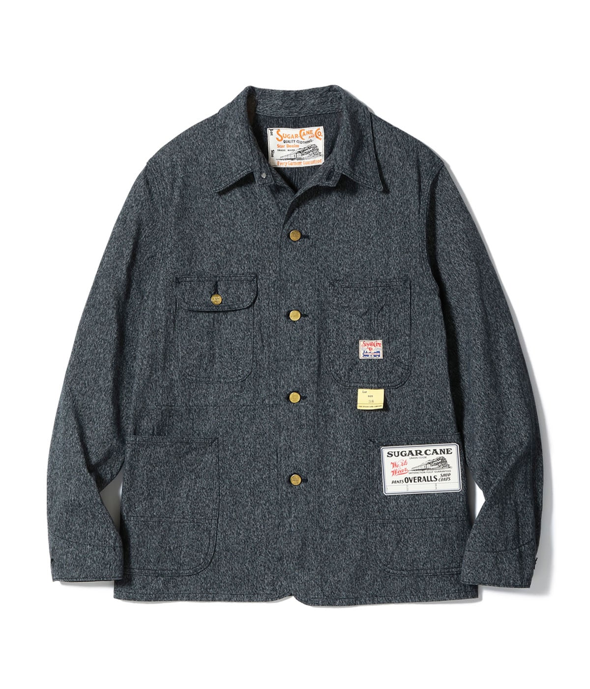 SUGAR CANE ���奬���������SC15659�ۡ�9oz. BLACK COVERT WORK COAT�ۥ֥�å����С��ȥ�������� ���С������� ������