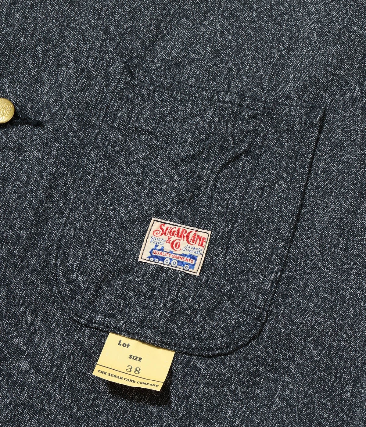 SUGAR CANE ���奬���������SC15659�ۡ�9oz. BLACK COVERT WORK COAT�ۥ֥�å����С��ȥ�������� ���С������� ������