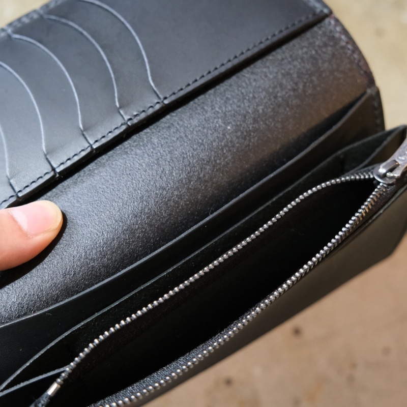 FUNNY ファニー【WALLET Jr LATIGO】≪BLACK CHERRY≫ウォレット ジュニア ラティーゴ長財布 牛革 日本製