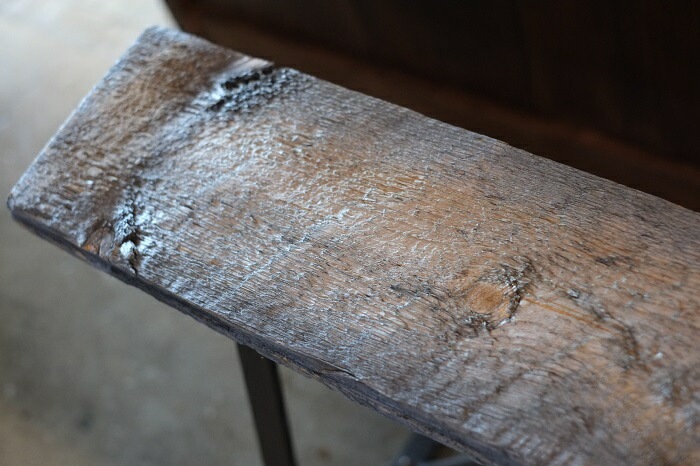 BLACKSMITH Co.(�֥�å����ߥ� ����)<BR>IRON BENCH Ŵ���٥��<BR>1960������Υǥ����� ͢���ź�(�ѥ����)����<BR>����100cm��15cm���⤵45cm<BR>�����������ޥȲȺ���B��󥯢�