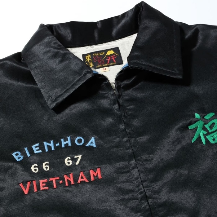 TAILOR TOYO �ơ��顼���Ρ�TT15891��Mid 1960s Style Satin Vietnam Jacket ��PARACHUTE�� �٥ȥ���� �����٥˥� ��������� ���ƥ� �ѥ饷�塼��