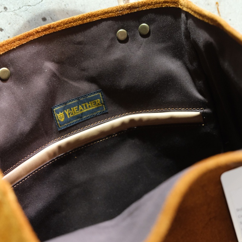 Y'2 LEATHER �磻�ġ��쥶����BG-22�ۡ�STEER ROUGHOUT x KAKISHIBU HORSE TOTE BAG�ۥ��ƥ���ե����� ���¥ۡ����쥶�� �ȡ��ȥХå� �ϳ� ������