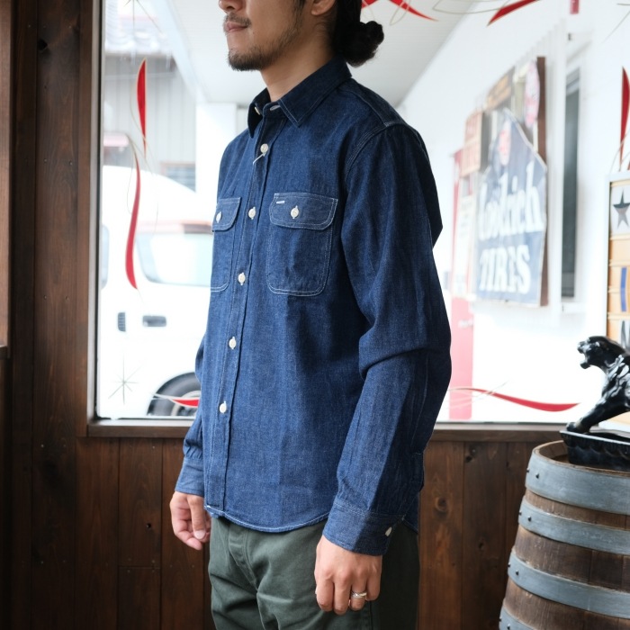 SUGAR CANE ���奬�������� ��SC27852�ۡ�BLUE DENIM WORK SHIRT��Ĺµ�ǥ˥�������� 9���󥹥���ӥå��ǥ˥� ���ܿ˴���˥������ ������ COTTON100%