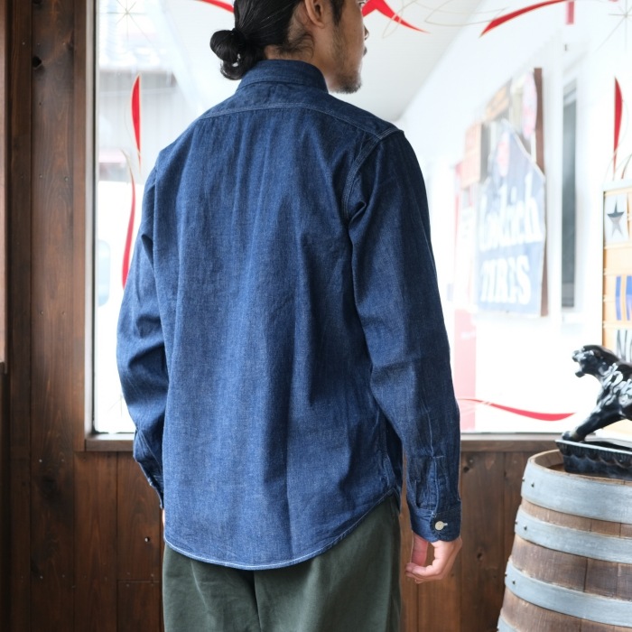 SUGAR CANE ���奬�������� ��SC27852�ۡ�BLUE DENIM WORK SHIRT��Ĺµ�ǥ˥�������� 9���󥹥���ӥå��ǥ˥� ���ܿ˴���˥������ ������ COTTON100%