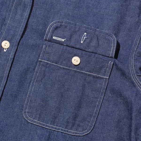 SUGAR CANE ���奬�������� ��SC27852�ۡ�BLUE DENIM WORK SHIRT��Ĺµ�ǥ˥�������� 9���󥹥���ӥå��ǥ˥� ���ܿ˴���˥������ ������ COTTON100%