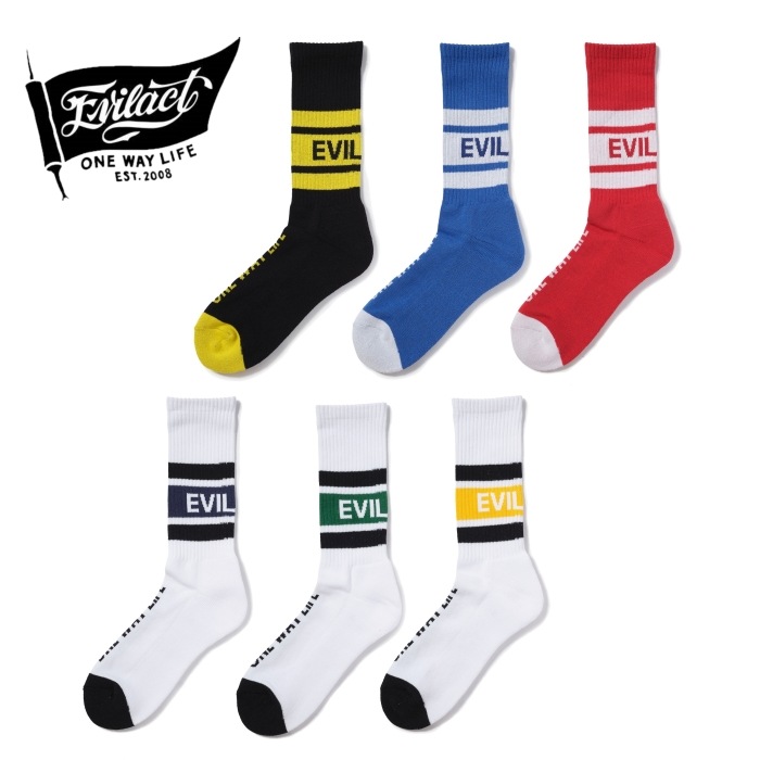 EVILACT �����֥륢���ȡ�EA26-LINESOCKS�ۡ�LINE SOCKS�ۥ饤�󥽥å��� �ѥ����Ԥ� �ե꡼������ ������