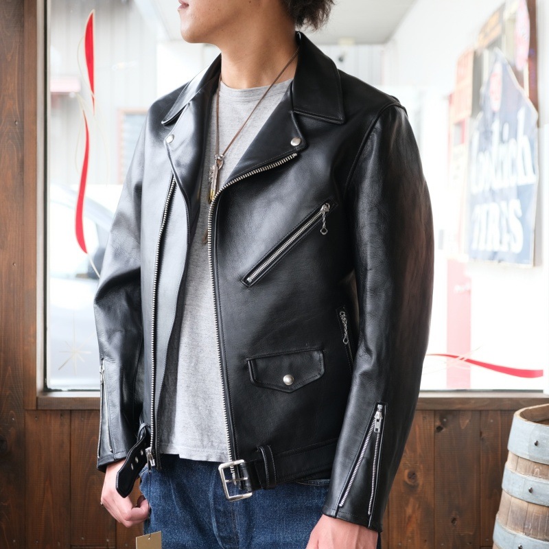 JELADO 顼ɡSG71428ۡRebel Jacket Horse Hide Semi Aniline Finish Blackۥ쥶㥱å ֥饤 ۡϥ 