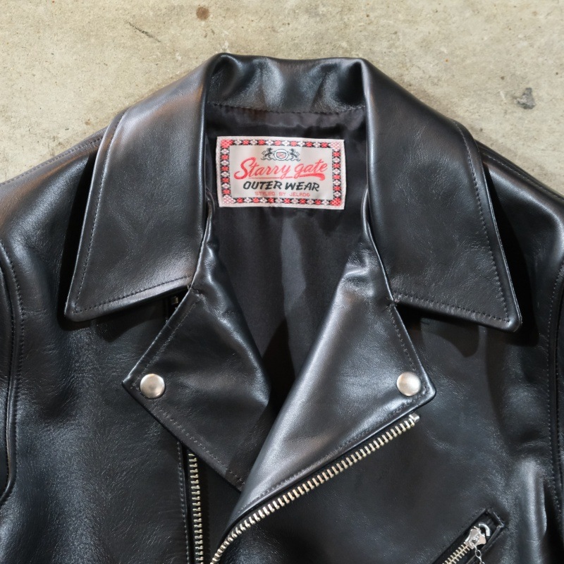JELADO 顼ɡSG71428ۡRebel Jacket Horse Hide Semi Aniline Finish Blackۥ쥶㥱å ֥饤 ۡϥ 